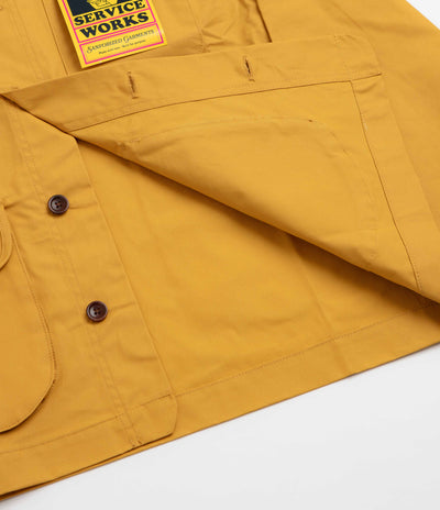 Service Works Waxed Barn Coat - Ochre