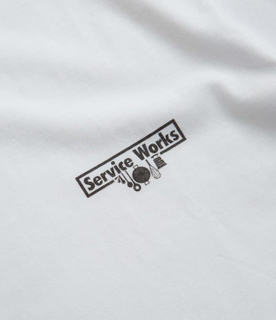 Service Works Wine Spill T-Shirt  - White