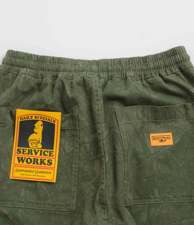 Service Works Xerox Camo Chef Pants - Olive