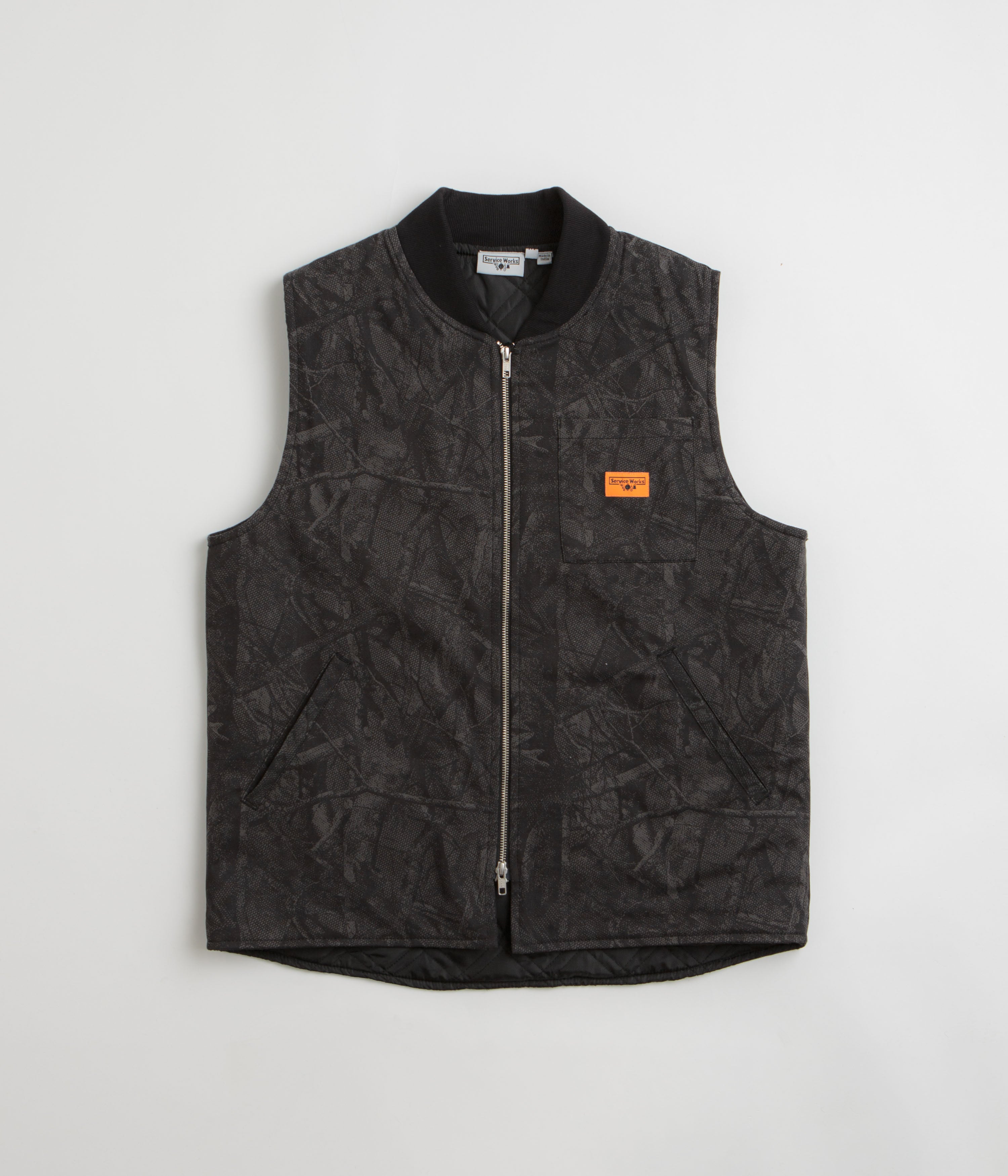 Service Works Xerox Camo Padded Work Vest in Mono
