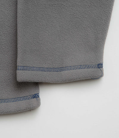 Sexhippies Box Fleece Crewneck Sweatshirt in Light Grey and Charcoal