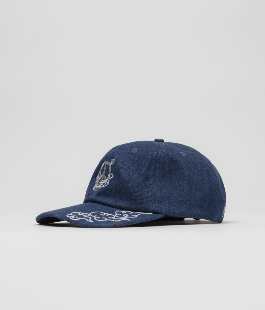 Sexhippies Cloud OG Logo Cap in Dark Denim and White