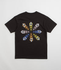 Sexhippies Flame Circle T-Shirt in Black