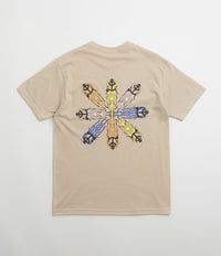Sexhippies Flame Circle T-Shirt in Sand