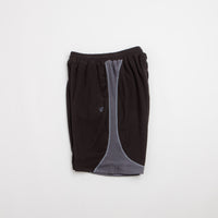 Sexhippies Grid Fleece Shorts - Black / Silver thumbnail