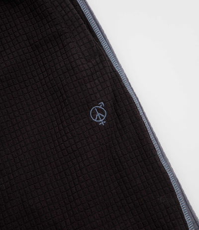 Sexhippies Grid Fleece Shorts - Black / Silver