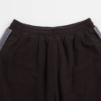Sexhippies Grid Fleece Shorts - Black / Silver thumbnail