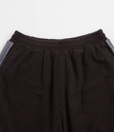 Sexhippies Grid Fleece Shorts - Black / Silver