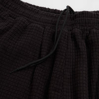 Sexhippies Grid Fleece Shorts - Black / Silver thumbnail