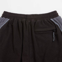 Sexhippies Grid Fleece Shorts - Black / Silver thumbnail