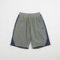 Sexhippies Grid Fleece Shorts - Sage / Navy thumbnail
