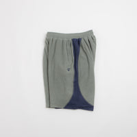 Sexhippies Grid Fleece Shorts - Sage / Navy thumbnail