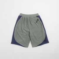 Sexhippies Grid Fleece Shorts - Sage / Navy thumbnail