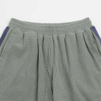 Sexhippies Grid Fleece Shorts - Sage / Navy thumbnail