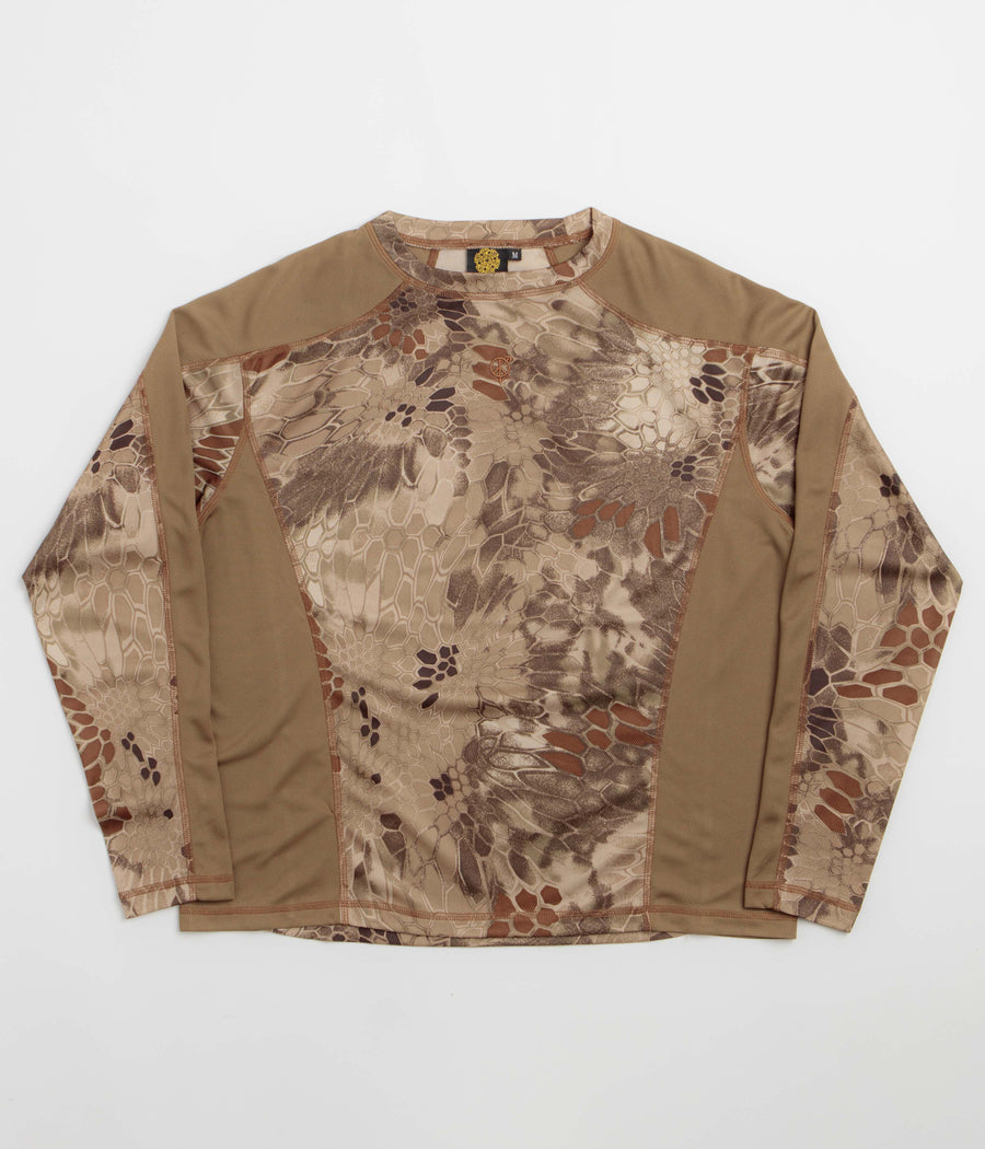 Sexhippies Kryptek Quick Dry Thermal Long Sleeve T-Shirt - Highlander Kryptek / Coyote Brown