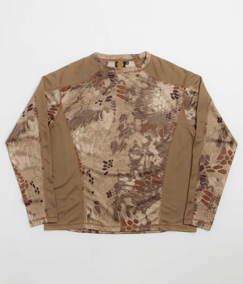 Sexhippies Kryptek Quick Dry Thermal Long Sleeve T-Shirt - Highlander Kryptek / Coyote Brown