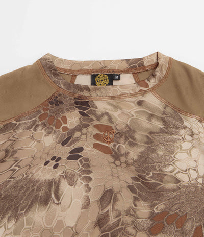Sexhippies Kryptek Quick Dry Thermal Long Sleeve T-Shirt - Highlander Kryptek / Coyote Brown