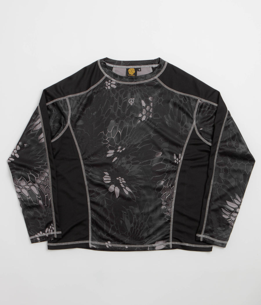 Sexhippies Kryptek Quick Dry Thermal Long Sleeve T-Shirt - Night Kryptek / Black