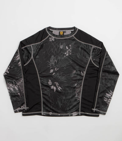 Sexhippies Kryptek Quick Dry Thermal Long Sleeve T-Shirt - Night Kryptek / Black