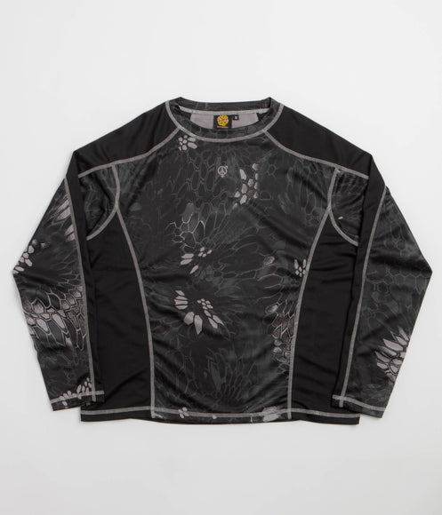 Sexhippies Kryptek Quick Dry Thermal Long Sleeve T-Shirt - Night Kryptek / Black