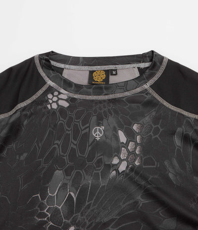 Sexhippies Kryptek Quick Dry Thermal Long Sleeve T-Shirt - Night Kryptek / Black