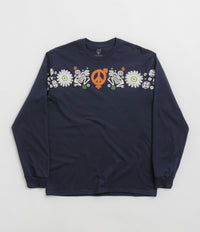 Sexhippies Primate Long Sleeve T-Shirt in Navy