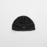 Sexhippies Reversible Grid Fleece Beanie - Black / Mid Grey thumbnail