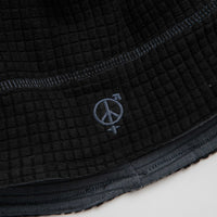 Sexhippies Reversible Grid Fleece Beanie - Black / Mid Grey thumbnail