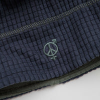 Sexhippies Reversible Grid Fleece Beanie - Navy / Sage thumbnail