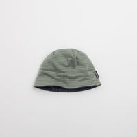 Sexhippies Reversible Grid Fleece Beanie - Navy / Sage thumbnail