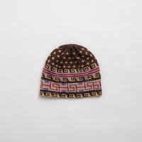 Sexhippies Spring Weight Beanie in Brown and Tan thumbnail