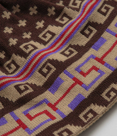 Sexhippies Spring Weight Beanie in Brown and Tan
