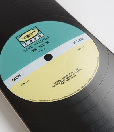 Skateboard Cafe 2021 Retro Edition 45 Classic Shape Deck in Teal and Cream and 8.125"