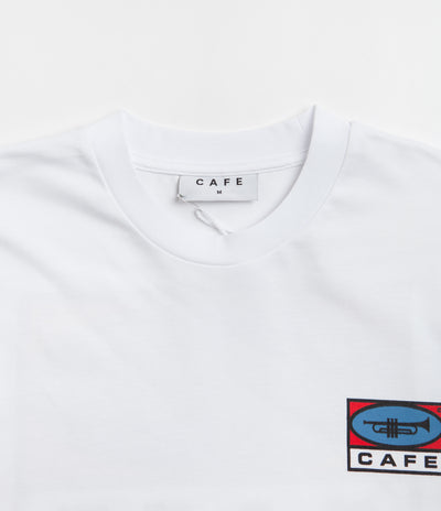 Skateboard Cafe 45 T-Shirt - White / Red