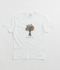 Skateboard Cafe Bouquet T-Shirt in White and White