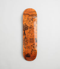 Skateboard Cafe Gaurab Sketches C2 Shape Deck in Orange and 8.25"