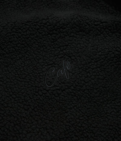 Skateboard Cafe Sherpa Fleece Hoodie in Black