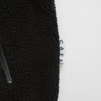 Skateboard Cafe Sherpa Fleece Hoodie in Black thumbnail