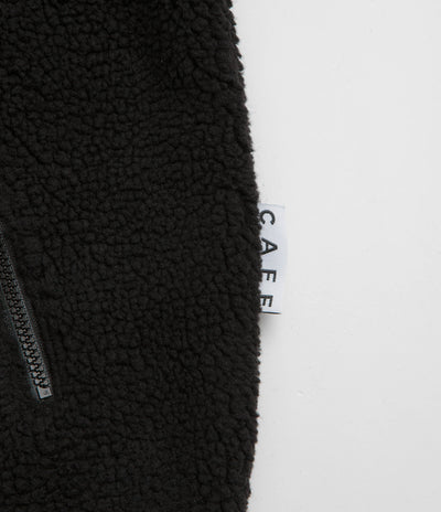Skateboard Cafe Sherpa Fleece Hoodie in Black