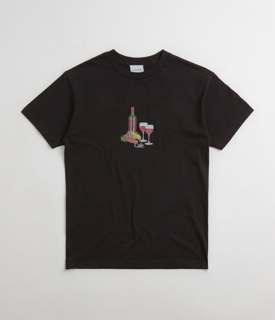 Skateboard Cafe Vino T-Shirt - Black