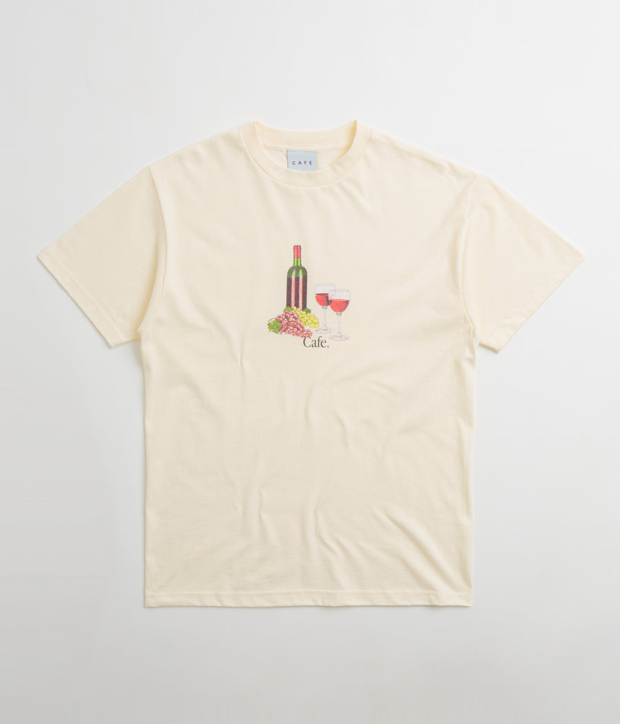 Skateboard Cafe Vino T-Shirt - Cream