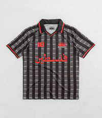 SkatePal Anniversary Football Shirt in Black and Red