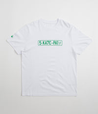 SkatePal License Plate T-Shirt in White