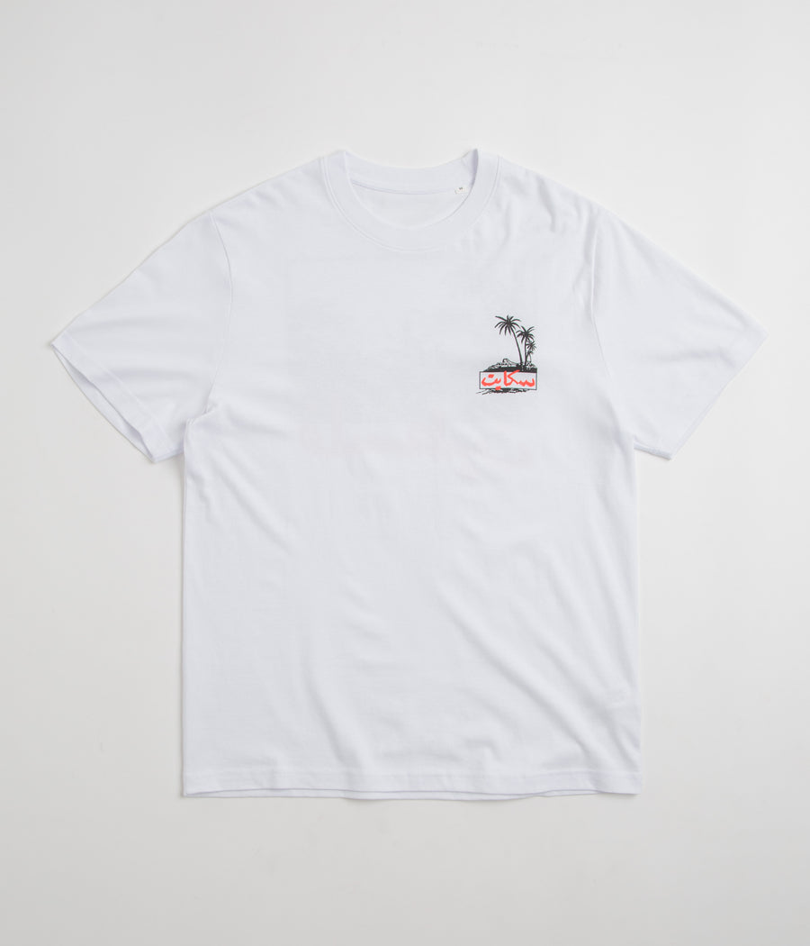 SkatePal Palms T-Shirt in White