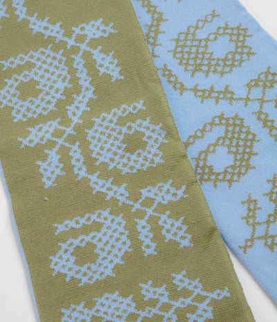 SkatePal x Sabri Sundos Scarf in Olive and Sky