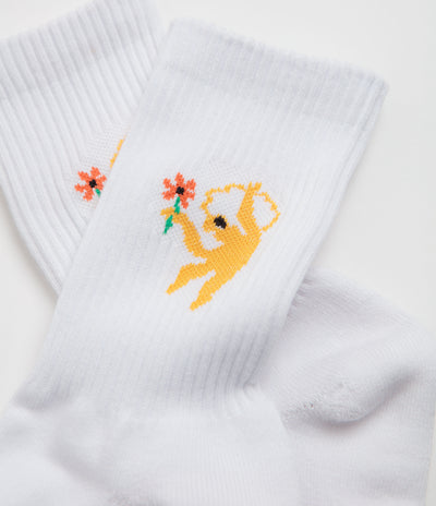 SkatePal x Sabri Sundos Socks - White