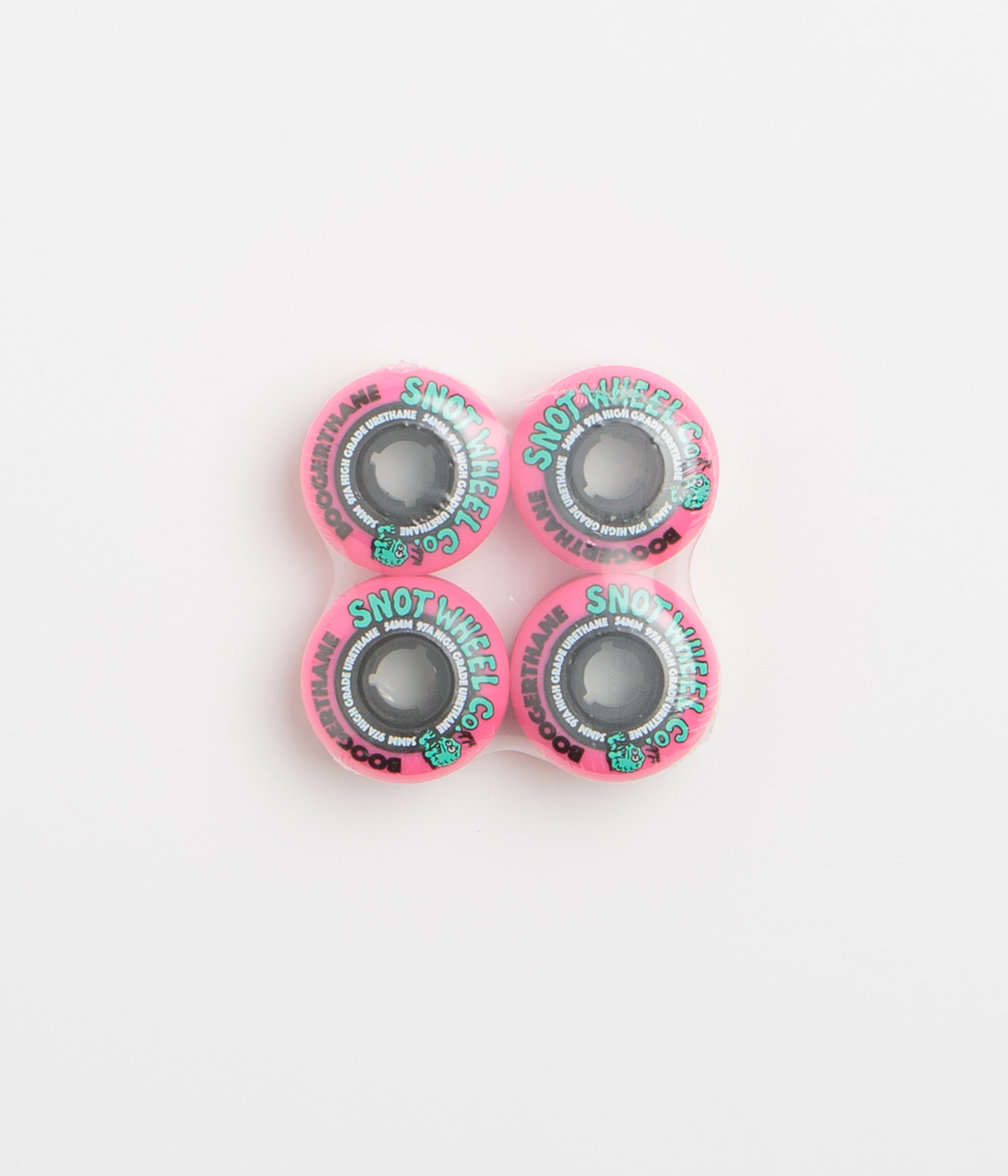 Snot Boogerthane 97A Wheels in Pink and Black and 54mm