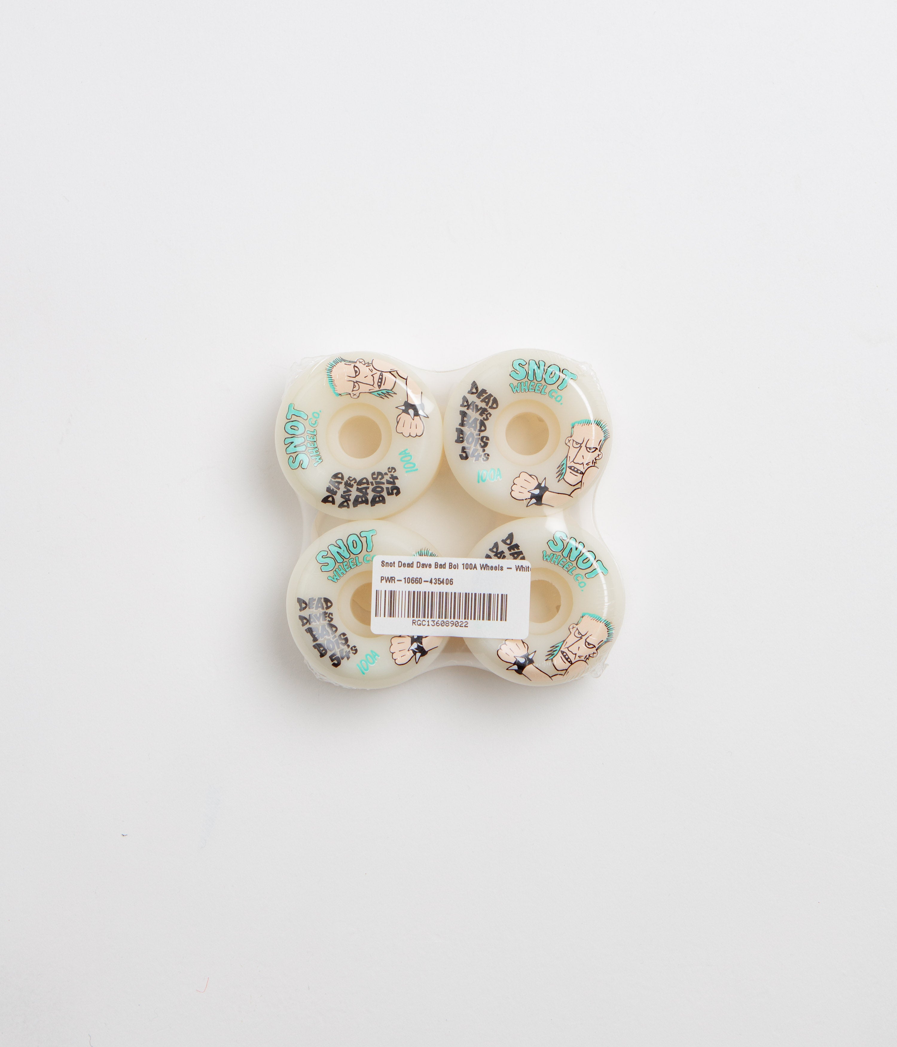 Snot Dead Dave Bad Boi 100A Wheels - White - 54mm
