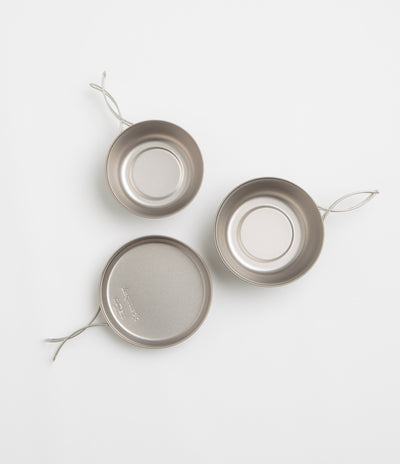 Snow Peak 3 Piece Titanium Cookset in Silver