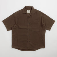 Snow Peak Airo Short Sleeve Shirt in Brown thumbnail